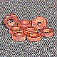 HNC0080 - 0-80 - Copper Plated Steel Machine Hex Nuts - 100pcs/pkg